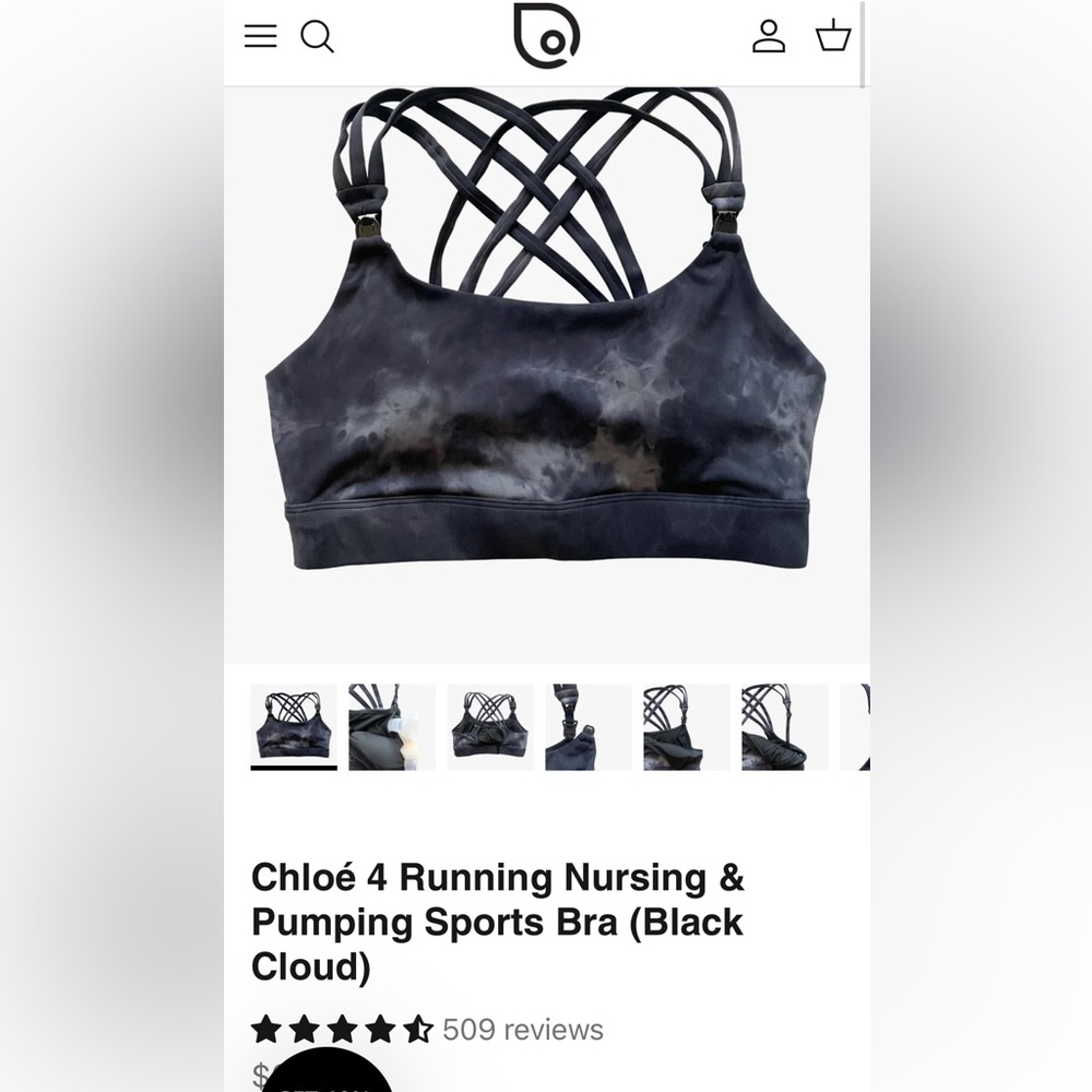 Sweat & Milk nursing/pumping sports bra